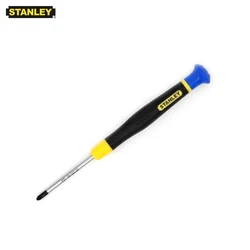 Stanley 1-piece precision micro pozidriv screwdriver pozi PZ0 PZ1 comfortable rubber grip handle electronic tools S2 alloy steel