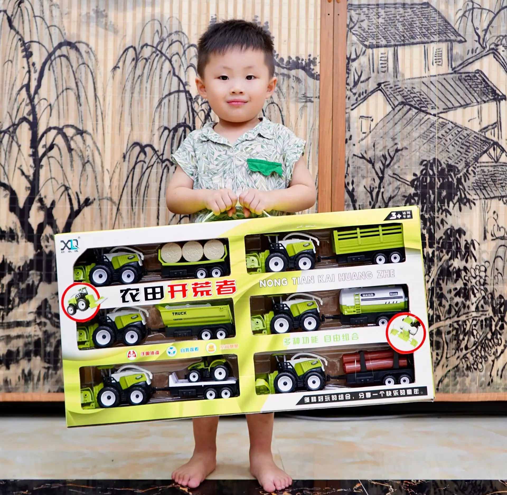 Set di camion giocattolo per bambini di grandi dimensioni carro armato per auto militare carro armato modello di ambulanza Set di auto per inerzia giocattolo educativo per veicoli giocattolo per bambini