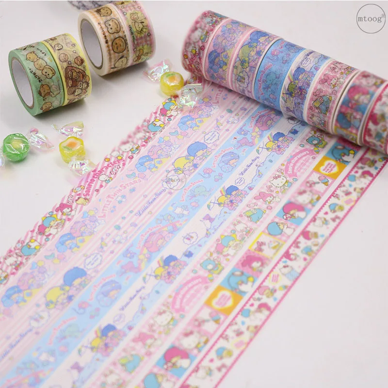 48 pcs/lot 15mm*5M Cute Animal Washi Tape Decoration Sticker Scrapbooking Diary Adhesive Masking Tape stationery school supplies