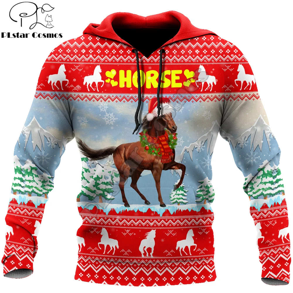 

Horse Christmas 3D Printed Fashion Hoodies Merry Christmas Men Sweatshirt Unisex Zip Pullover Casual Jacket Tracksuit DW0260