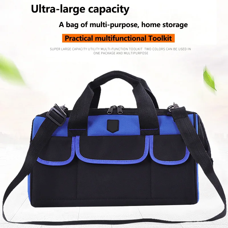 Matpewka Power Tool Storage Handbag Electrician's Bag Tool Organizer Waterproof Tool Storage Bag (One Shoulder Backpack)