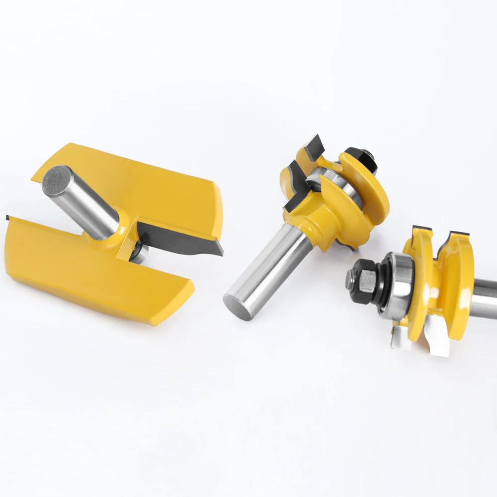 Imagem -05 - Shank Rail e Superfície Ogee Lâmina Cortador Painel Levantado Gabinete Router Bit Grupo Tenon Porta Ferramentas de Carpintaria Mc03131 12 mm Pcs Set