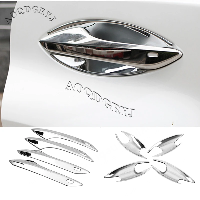 

ABS Chrome Side Car Door Handle Cover handle bowl Cover Trim Molding For Lexus RX350 RX450H 2016-2018 Car Accessories