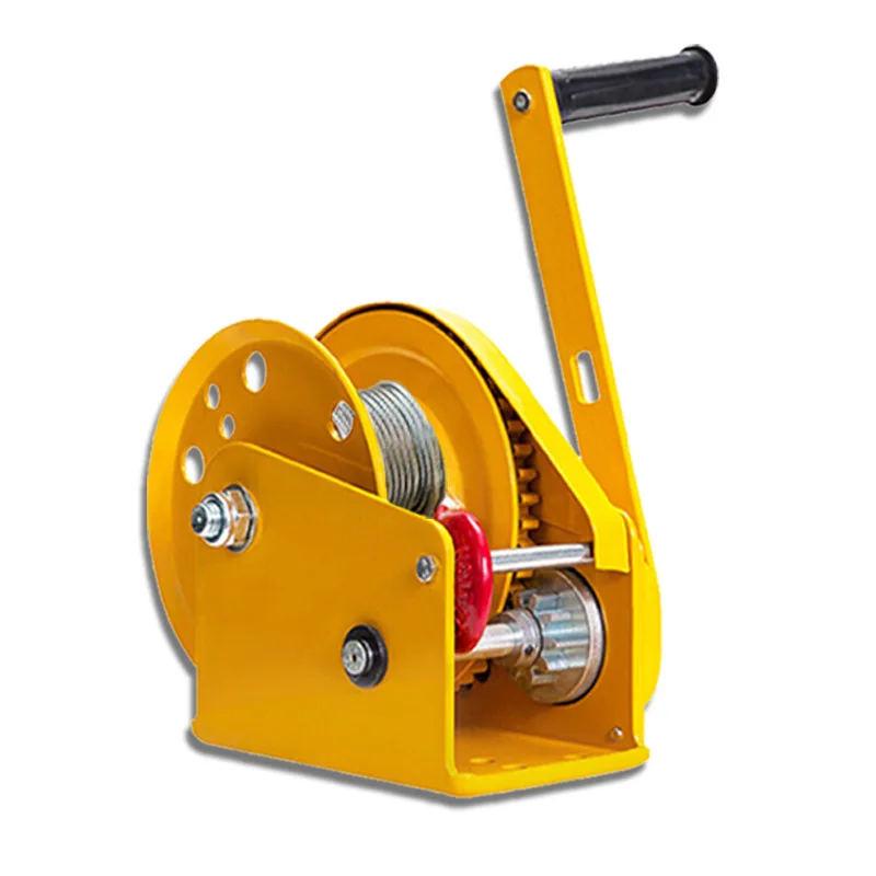 Capstan manuale autobloccante da 1200 libbre con cavo metallico