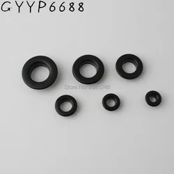 10pcs de cobre 5mm 8mm 10mm 13mm preto escuro empurrado sacos ilhós acessório de hardware de montagem de metal pressionado ilhós redondos