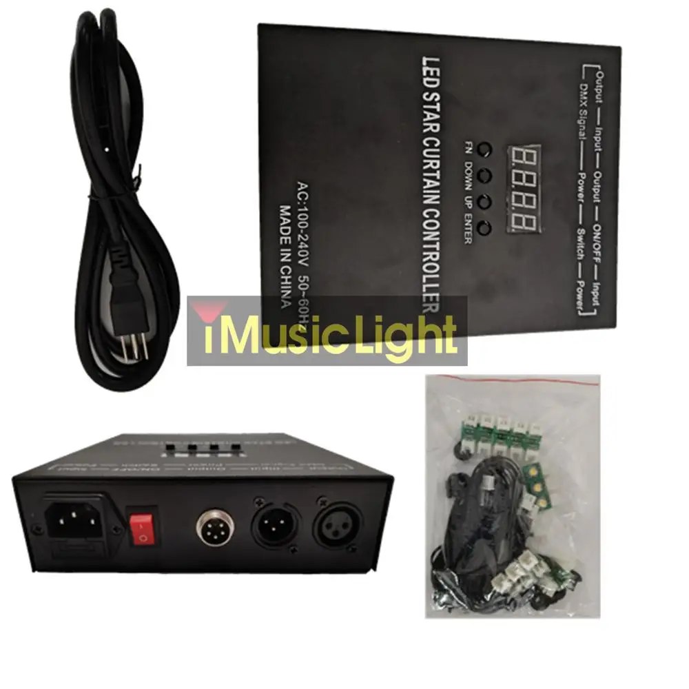 3m x 5m DMX Led Star Cloth BW LEDs Black/White Curtain Stage Backdrops LED Curtain Screen incl Controller