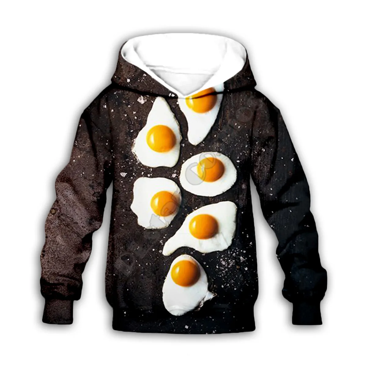 Delicious Food Eggs 3d printed Hoodies family suit tshirt zipper Pullover Kids Suit Sweatshirt Tracksuit/Pant Shorts 01