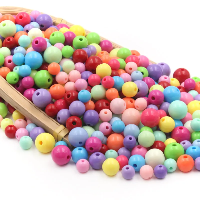 Рисунок 3 - Однотонные акриловые Круглые бусины