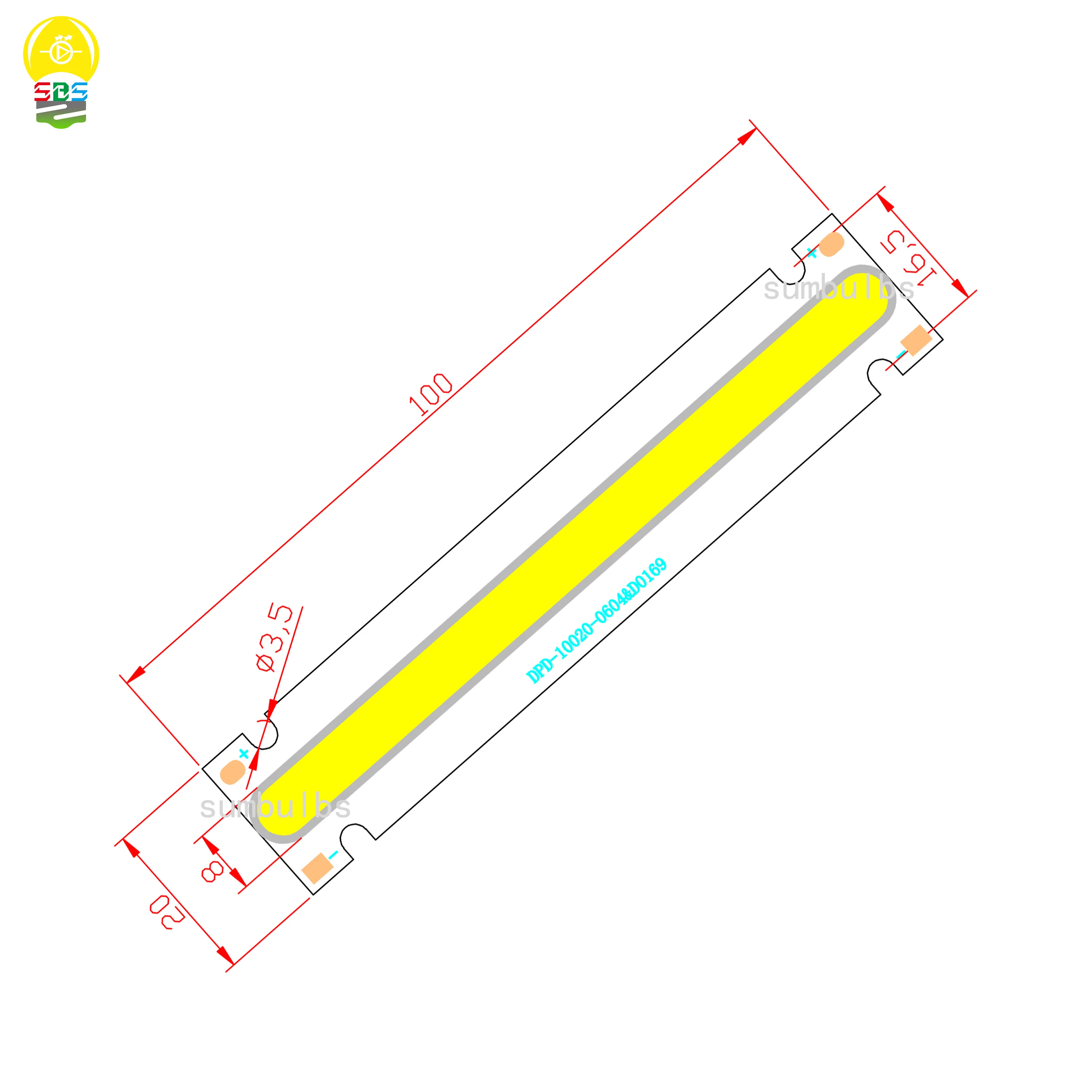 5PCS/Lot 6V DC Input Ultra Bright LED COB Module 10x2cm Warm Cold White Bulb For DIY Decoration Light Desk Lamp