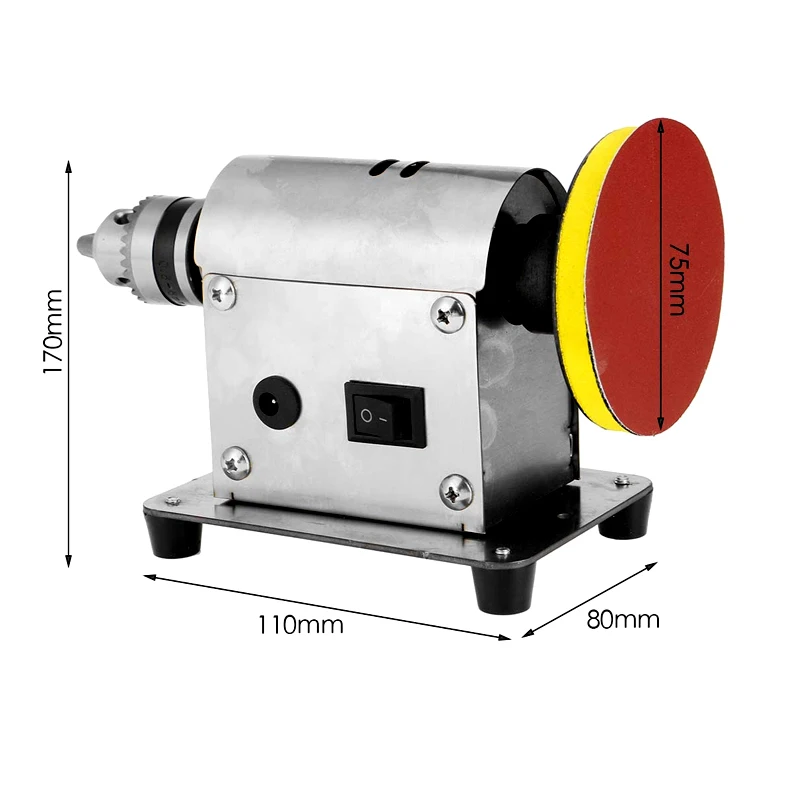 90W Đa Năng Trang Sức Đá Cối Xay Máy Đánh Bóng Trang Sức Máy Xay Đệm Benchtop Máy Đánh Bóng Bàn Thấy Công Cụ Điện 110-240V