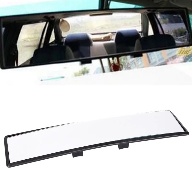 1pc 300mm Panoramic Curve Convex Interior Clip On Panoramic Rear View Mirror Car Proof Mirror Outlook Interior