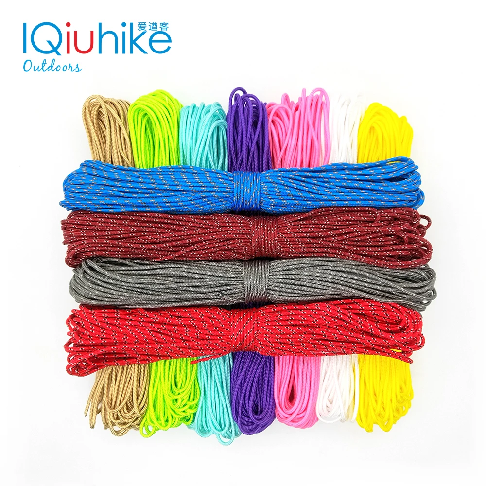 IQiuhike Parocord 2mm 100FT (31Meters) One Stand Cores Paracord Rope Cuerda Escalada Paracorde Bracelets Paracord