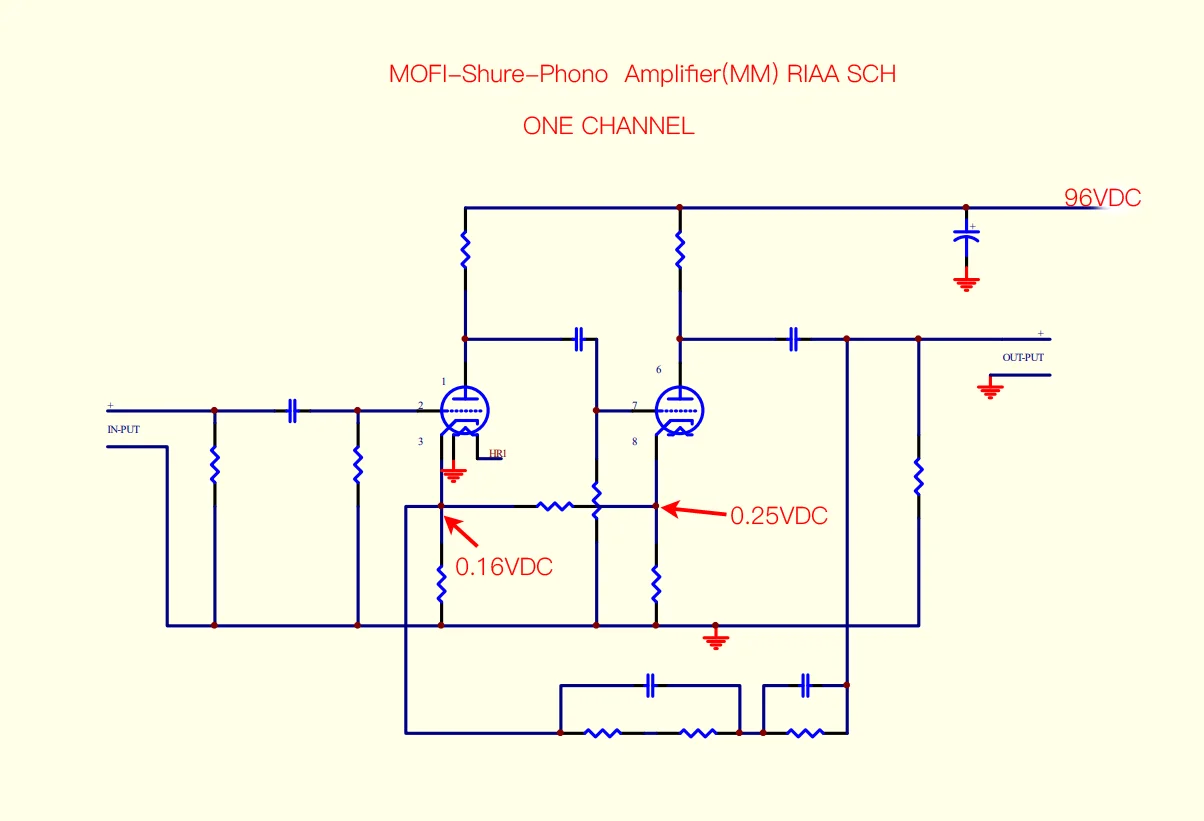 MOFI-SHURE-أنبوب-مضخم صوت فونو (مم) PCB RIAA