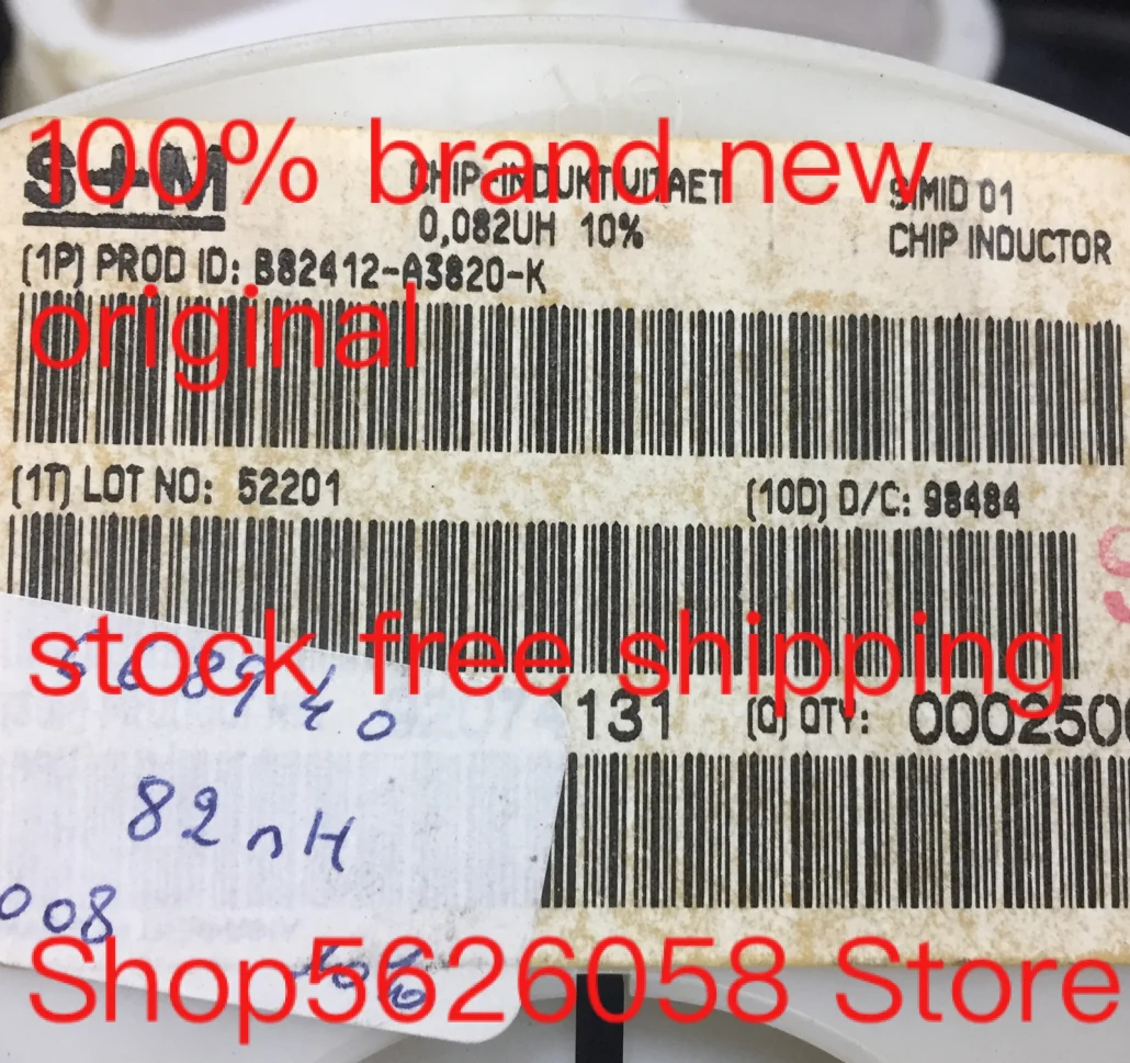 50PCS/LOT B82412A3820K B82412-A3820-K SMD 100% new original freeshipping