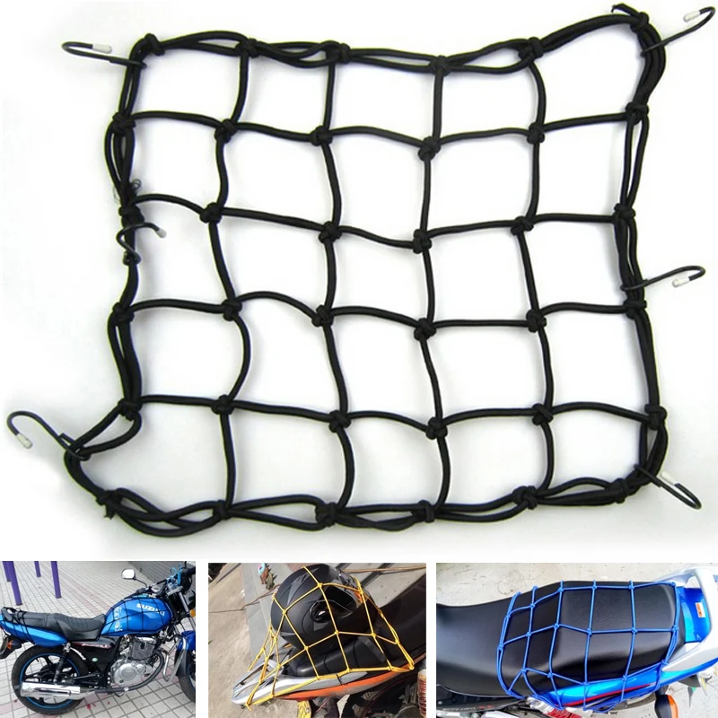 

Motorcycle Elastic Bungee Net Holder Motorbike Storage Helmet Tank Bike Luggage Accessories for Honda Vt1100C Steed 600 Vlx400