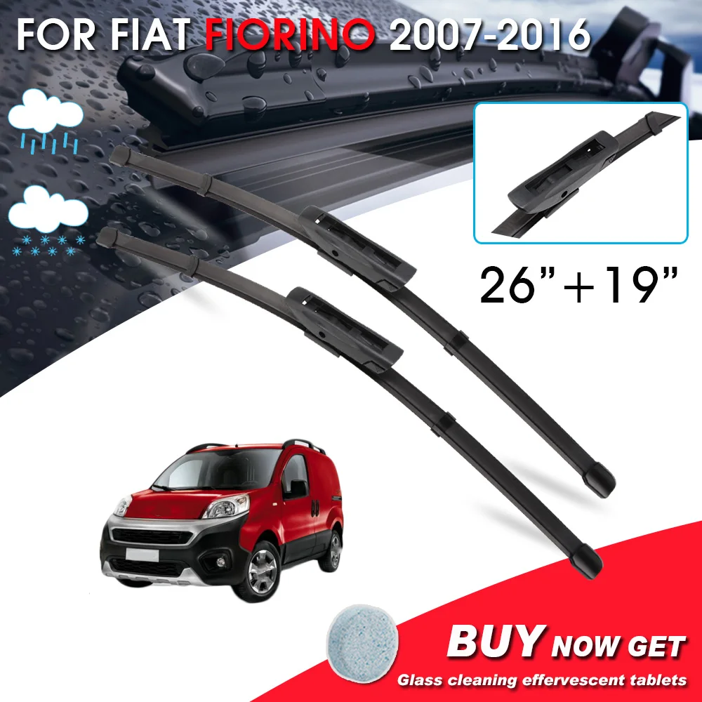 BROSHOO Car Front Window Windshield Wipers Blade For Fiat Fiorino 26