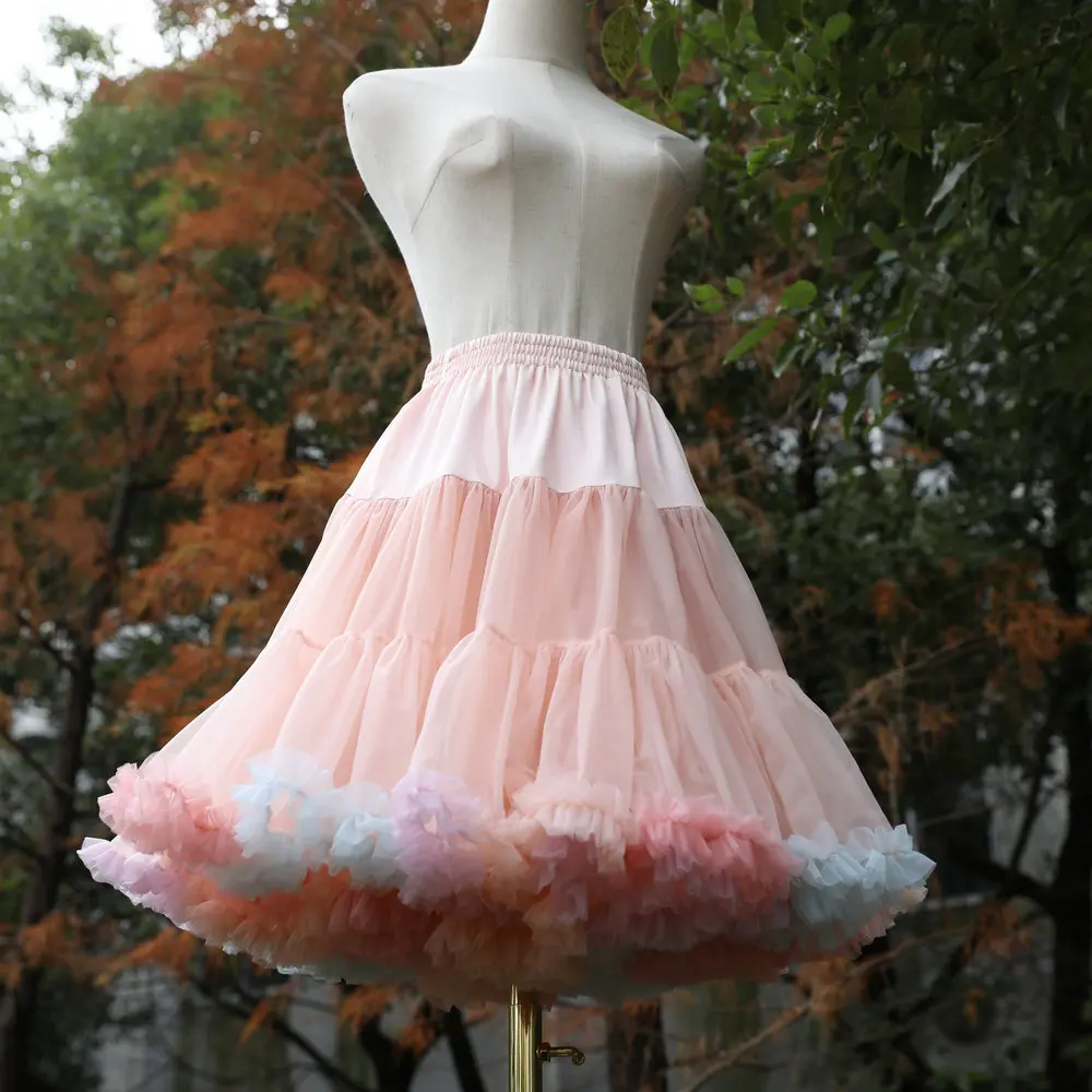 Hot Sale 2020 Adult Women Petticoat lolita Tutu Skirt Ball Gown Dance Sexy Women Short Puffy Tulle Skirts