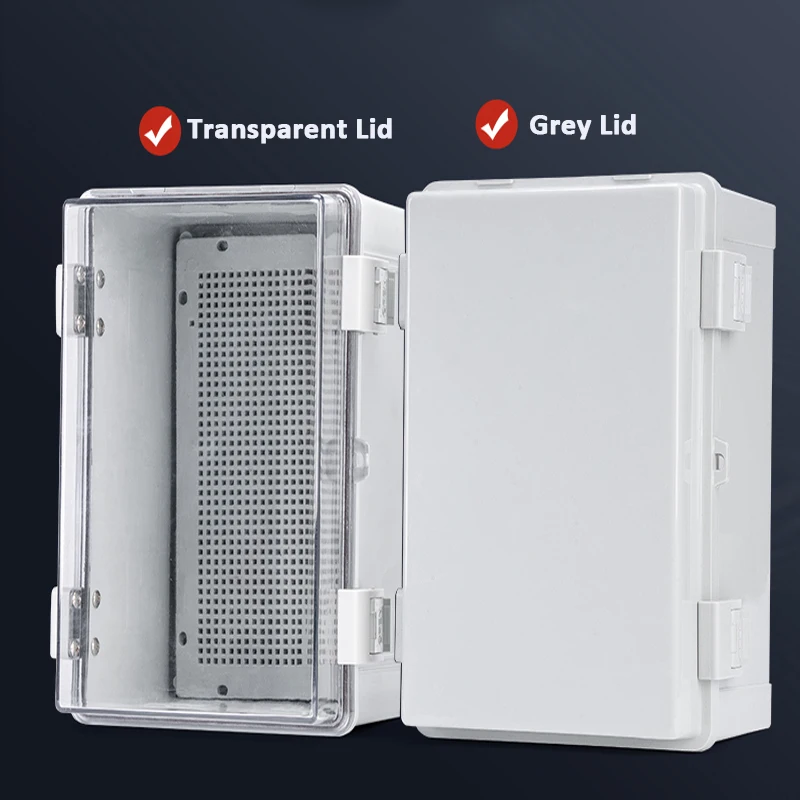 IP67 Waterproof Plastic Enclosure With Hasp Electrical Junction Box Outdoor Sealed Switch Power Case Distribution Boxes