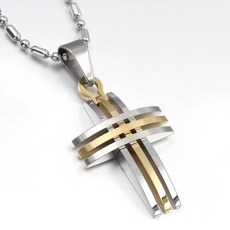 GOKADIMA Mini jewelry men rock style fashion party pendant necklace cross accessory WP867