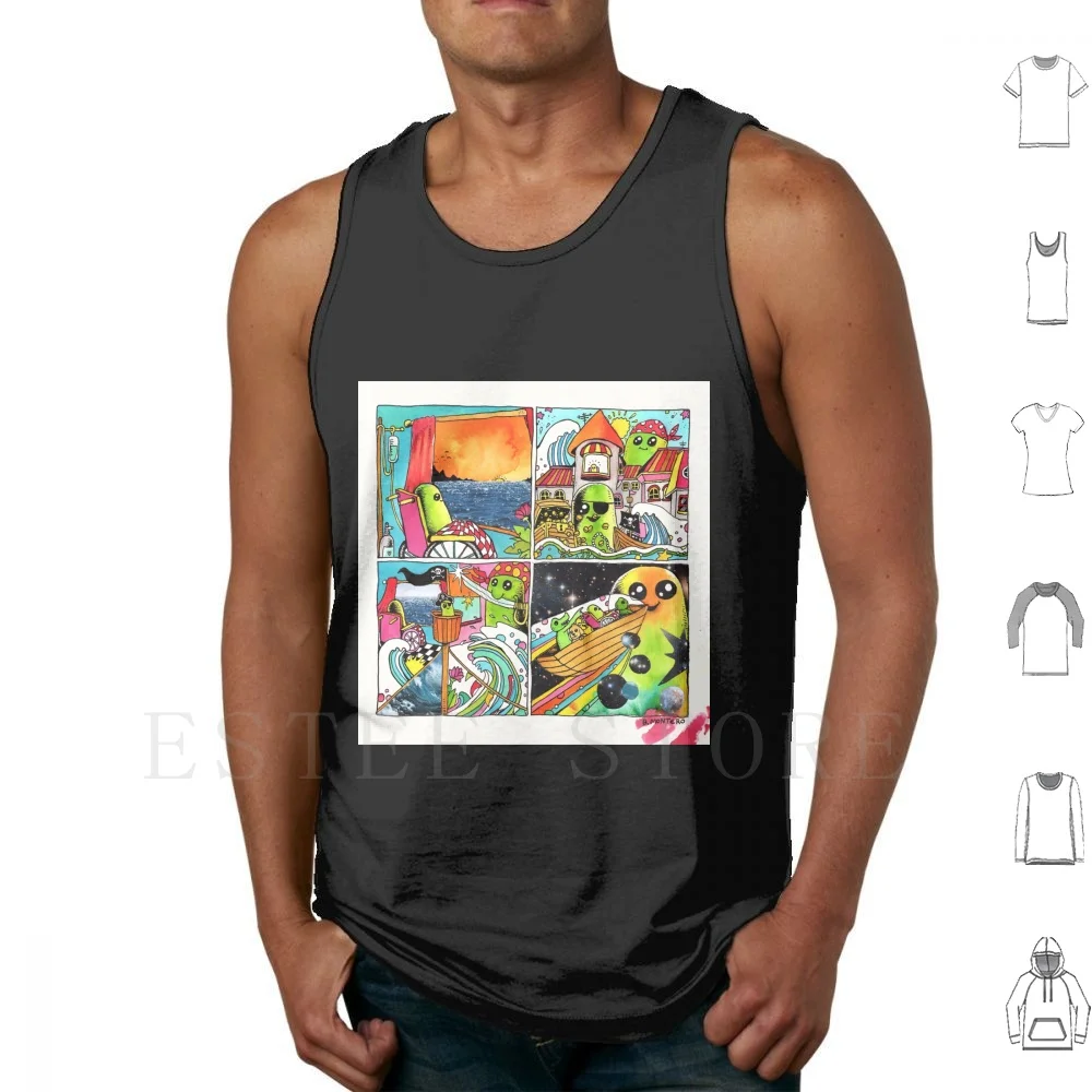 

Pirate Dream Tank Tops Vest Sleeveless
