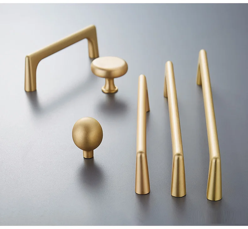 WV Schrank Griffe Perle Grau Messing Gold Schrank Tür Griffe Zink-legierung Schublade Knöpfe Zieht Küche Möbel Griff Hardware,kü – Detail 25
