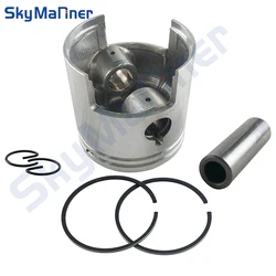 369-00001 and 351-00011 Piston & Piston Ring For Tohatsu Mercury Mariner 4HP-5HP Outboard Engine 2 Stroke Marine Parts