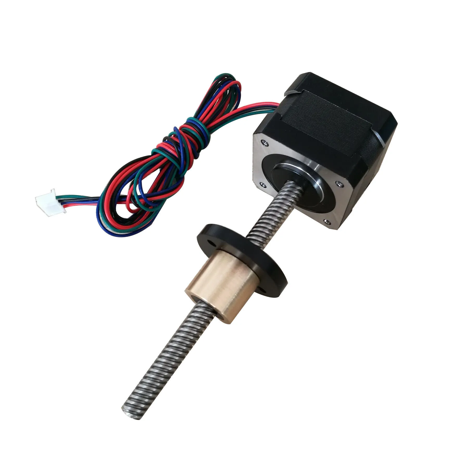 42 Screw Stepper Motor shaft Tr8*8*100mm Nema 17 1.33A Nema17 0.22kg.cm Linear Stepping Motor With