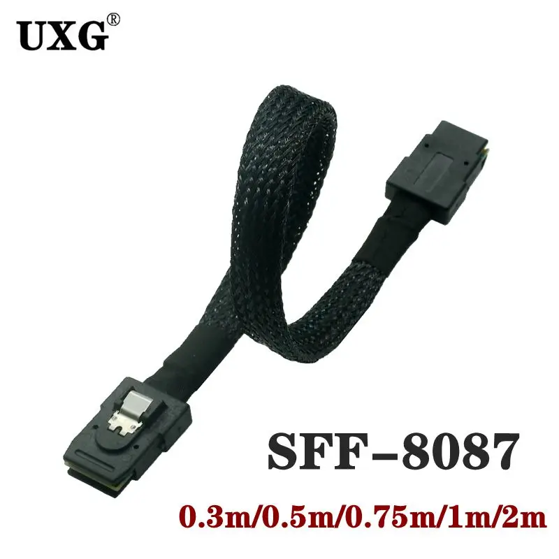 30CM Internal Mini SAS 36Pin SFF-8087 To Mini SAS 36pin SFF-8087 Server Hard Disk Raid Data Cable for Controller To Backplane