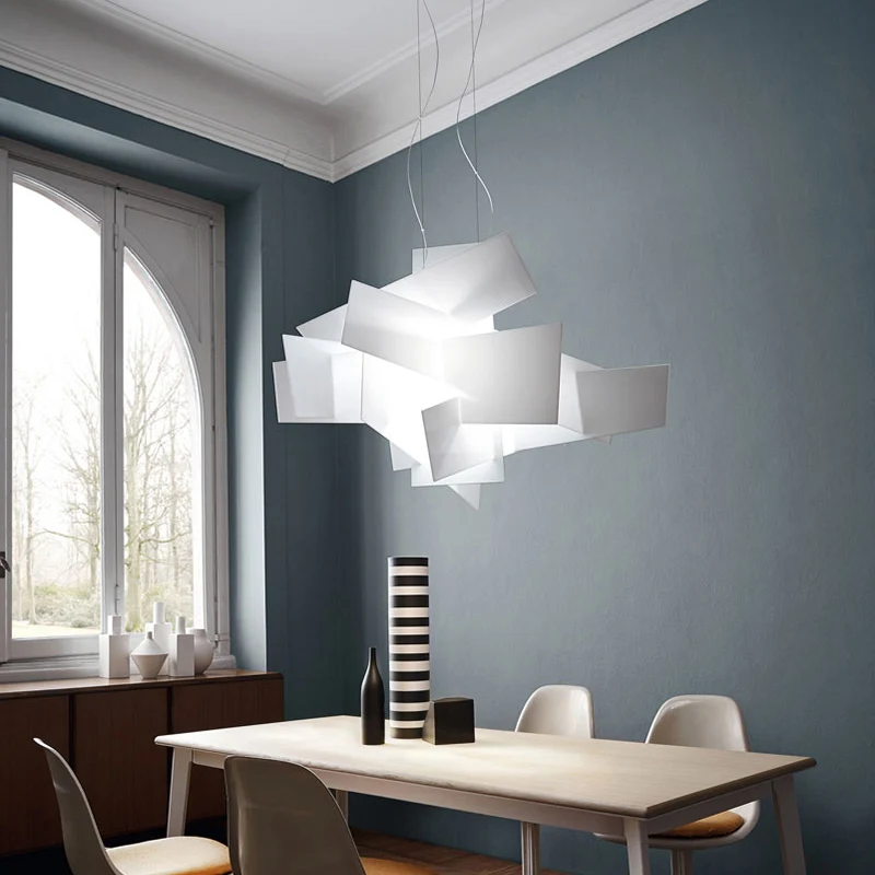 Imagem -04 - Replica Foscarini Lâmpada Grande Bang Empilhamento Criativo Pingente Luzes Decoração da Arte D65cm 95cm Led Suspensão Pingente Lâmpada