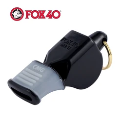 Compacto tamanho pequeno apito com adição da boca almofadada patenteada, original de Canadá, mini CMG Fox40, preto/9401