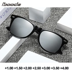 iboode Polarized Lenses Reading Glasses Men Driving Travel Classic Retro Presbyopic Goggles Shade UV400 Sunglasses Diopter +1.0