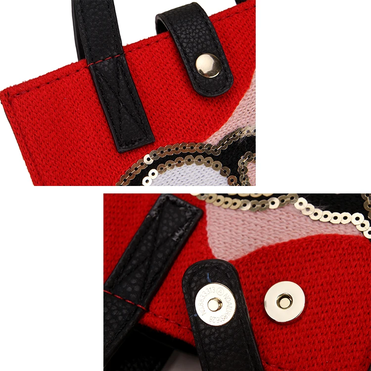 Fashion Sequin Embroidered Sexy Woman Pattern Women Casual Purses and Handbag Shoulder Bag Crossbody Bag for Young Girl Bolsa