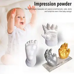 Baby Handprint Footprint Kit 3D Plaster Casting Keepsake hand babies foot  lembrancinha de baby baby souvenirs