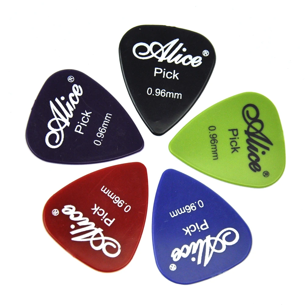 Lots of 100pcs Alice AP-P Smooth ABS Guitar Picks Assorted Colors 6 thicknesses