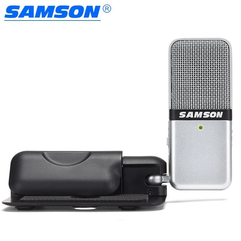 Original Samson Go Mic clip type Mini Portable Recording Condenser Microphone With USB Cable And Carrying Case For Recording