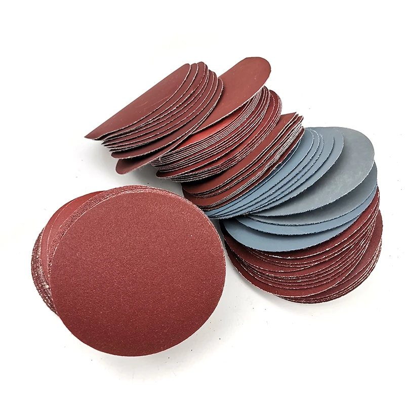 100Pcs 3inch Car Body Abrasive Tools Discs Sanding Polishing Pads Sandpaper Set