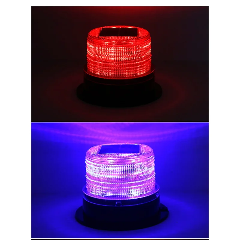 Ourfeng Solar Indicator Lights Rood Blauw Geel Wit Knipperende Auto Magnetische Adsorptie Night Veiligheidswaarschuwing Licht