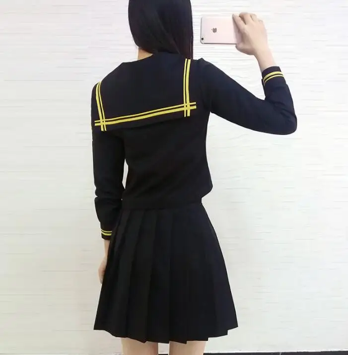 5XL JK Estilo Uniforme Escolar Meninas Bonitas 2022 Primavera Outono Escola Alta Mulheres Novidade Marinheiro Ternos Uniformes