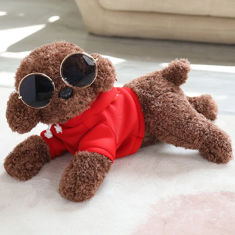Peluche De Perro Marrón – Muñeco De Felpa Suave Y Realista De 25 Cm, Compañero De Juego Y Decoración Para Niños Y Adultos, Regalo Afectuoso
