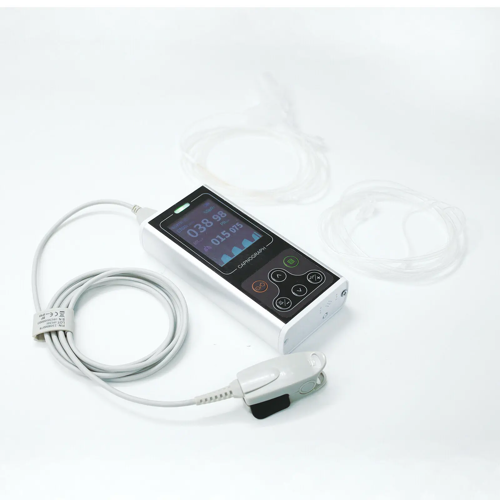 CONTEC Brand CA10S Capnograph ETCO2 Sidestream Patient Monitor CO2 SPO2 PR Respiratory Color
