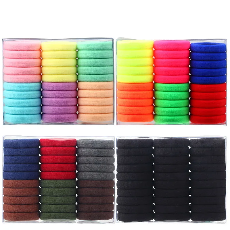 

30Pcs/Box High Elastic Nylon Hair Bands For Women Girls Scrunchies Hair Accessories Kids Rubber Hair Ties Ring Headdress