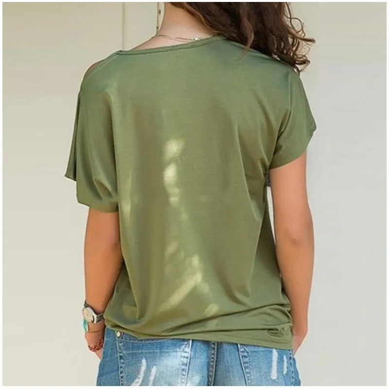2026 Summer German Shepherd Mom Dog Cotton T Shirt Funny T-shirt Women Short Sleeve Summer Irregular Skew Cross Bandage Tshirt view 6