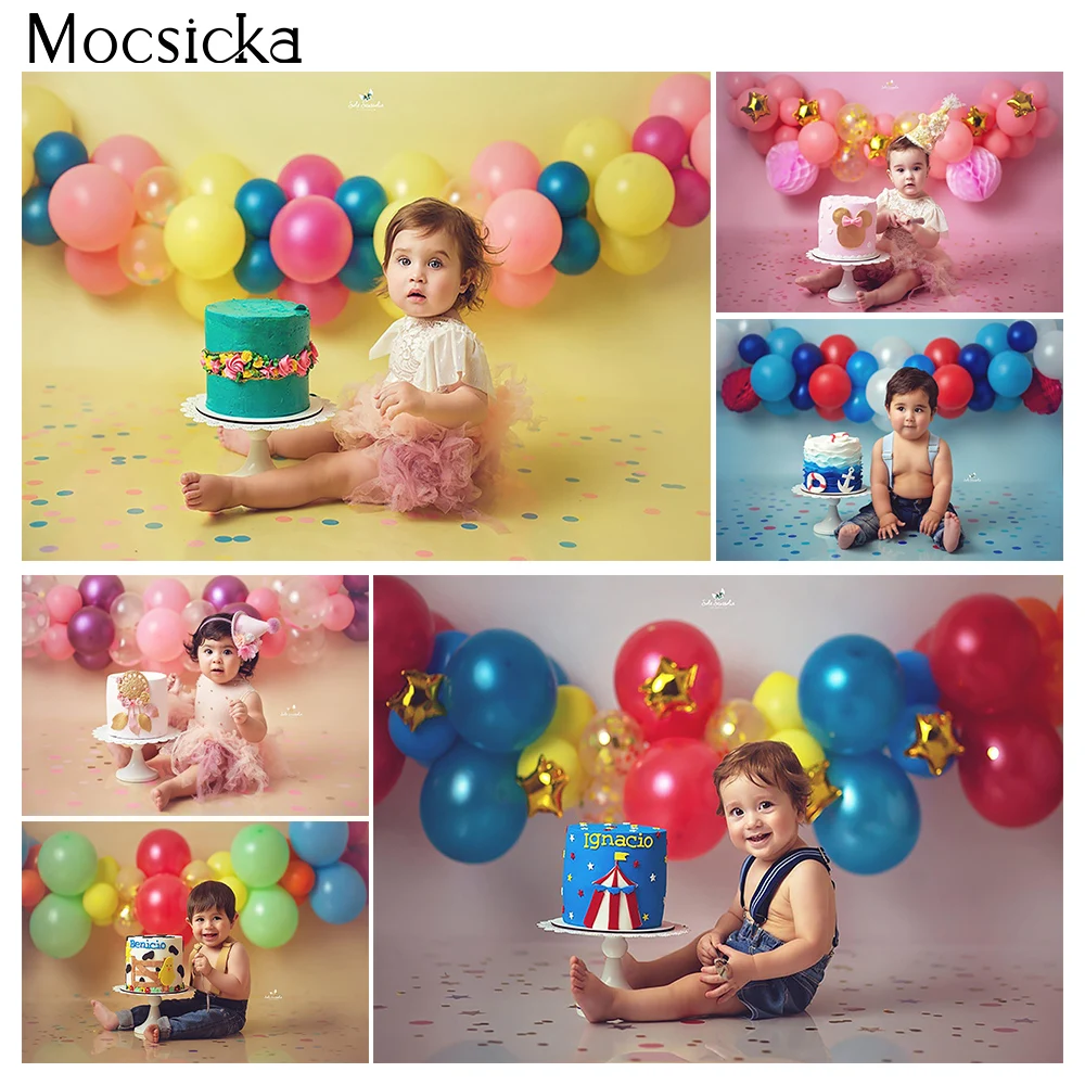 

Soild Color Cake Smash Newborn Kids Portrait Photography Background Theme Birthday Polka Dot Backdrop for Photo Studio photocall