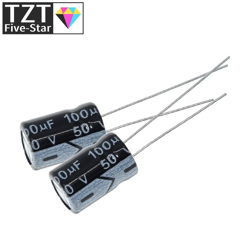 30/50 Stück Hochwertige 50V100UF 8*12mm 100UF 50V 8*12 Elektrolytkondensatoren – Detail 2
