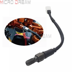 Universal Motorcycle M10 x 1.25mm Black Hydraulic Double Banjo Bolt Brake Pressure Light Switch For Honda Kawasaki Suzuki Yamaha