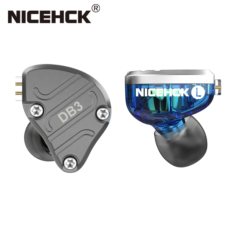 NiceHCK DB3 2DD+1BA Hybrid 3 Driver Units In Ear Earphone Monitor Running Sport Headset HIFI Earbud IEM DJ 2Pin X39 X49
