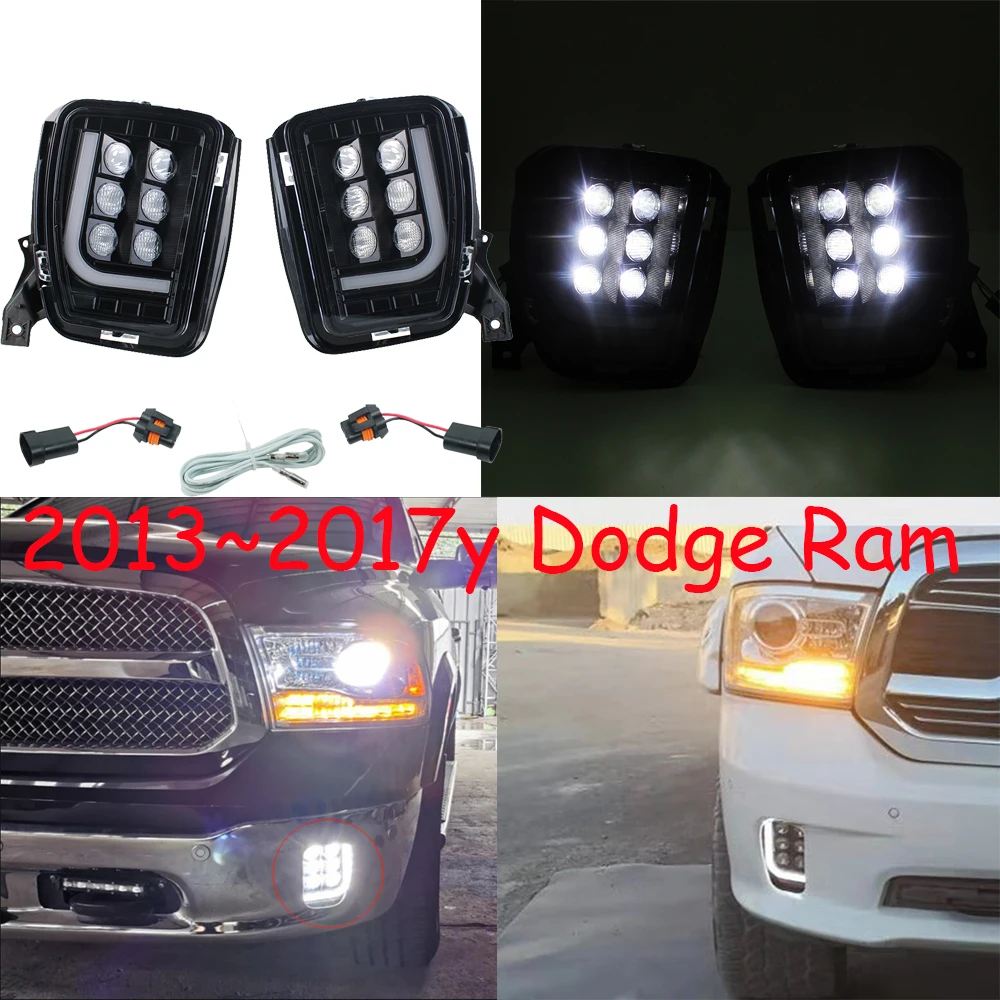 car Bumper headlight for Dodge Ram 1500 daytime light 2013~2017y car accessories LED DRL headlamp for Dodge Ram fog light