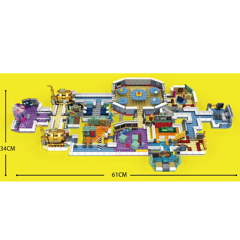 Bloques de construcción de techatorys para niños, estación de trabajo para armar juguete de ladrillos, serie Rockets Crewmates Electricals, modelo