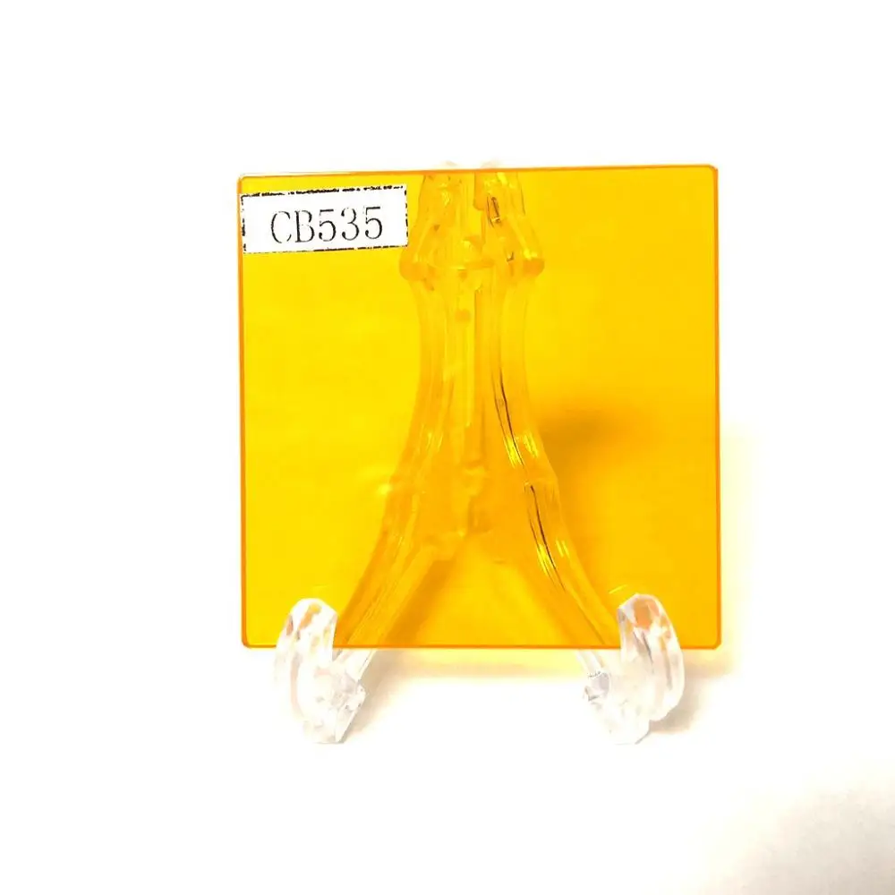 5 piezas, Tamaño total 40x40mm, corte uv 535nm, filtro de paso ir, vidrio GG535