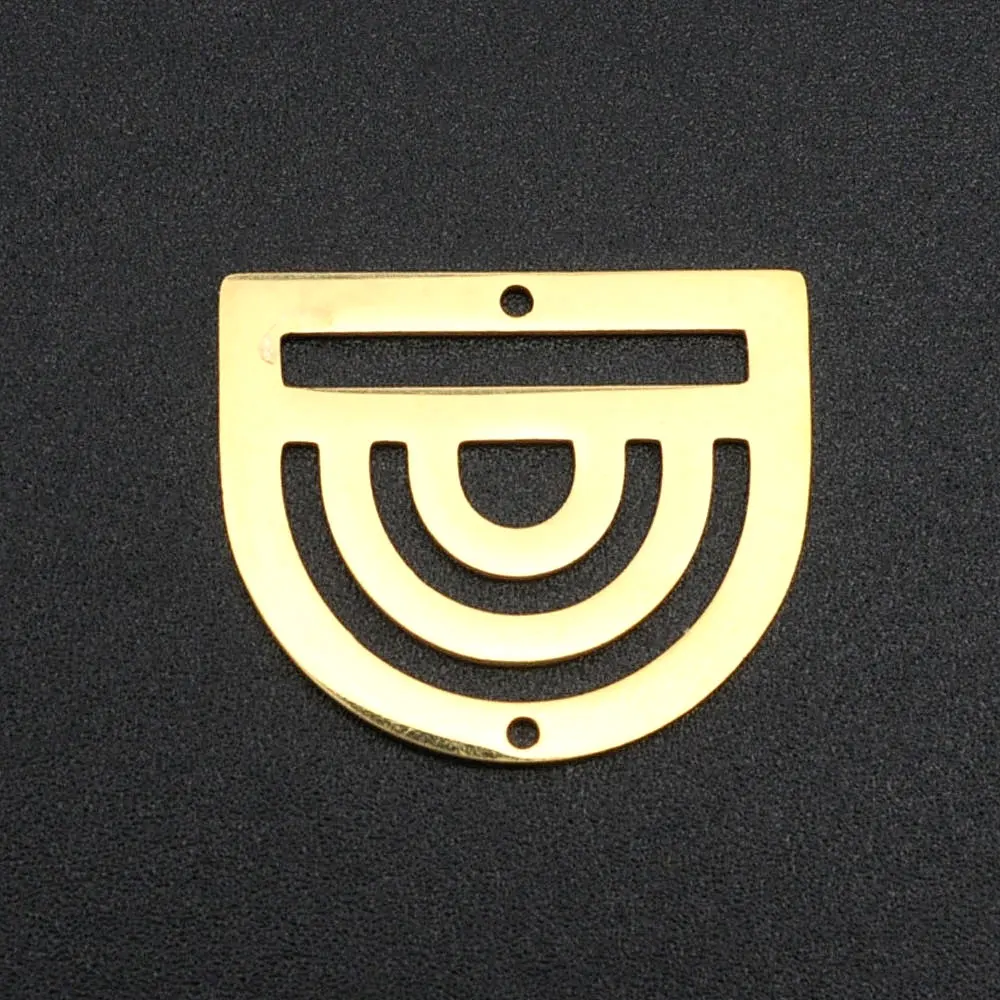 10pcs/lot 316 Stainless Steel Different Geometric DIY Earring Connectors Findings Charm Pendant Wholesale  OEM Order Accepted